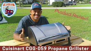 New Cuisinart Propane Grillster Gas Grill Product Review! Full Time RV Living in a Class C Motorhome