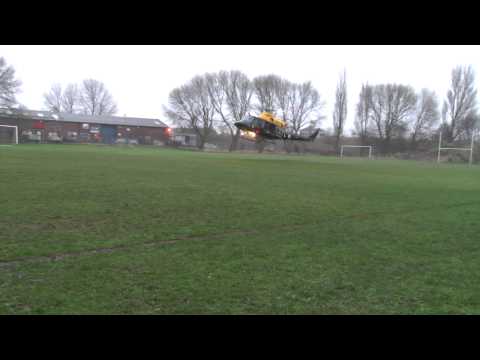 RAF Helicopter Lands at Priestley College