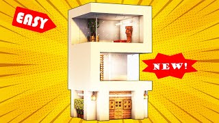 Minecraft: How to Build a Small Modern House (Easy) #2 | Relaxing Tutorial with Interior Description