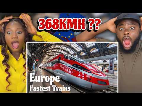 FOREIGNERS REACT TO TOP 10 HIGH SPEED TRAINS IN EUROPE