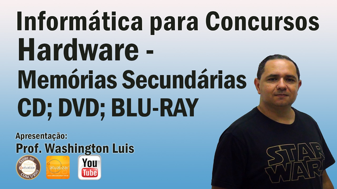 Hardware (Memórias Secundárias - CD; DVD; BLU-RAY) - Aula 16