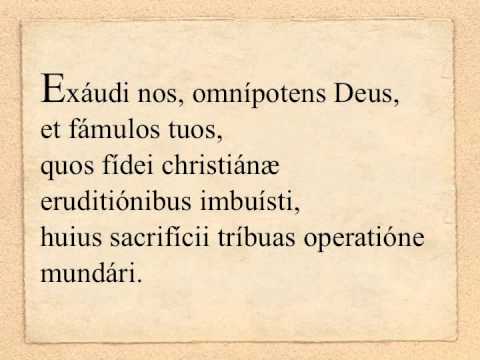 Dominica V in Quadragesima - Oratio super oblata