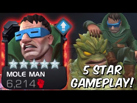 5 Star Mole Man Rank Up & Gameplay! - Endgame Testing - Marvel Contest of Champions