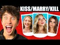 INSANE Kiss Marry Kill Game Pt 4