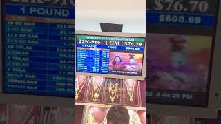 Download lagu Singapore mustafa gold rate today 22K 916 #short mp3