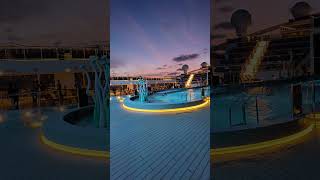 Msc World Europa Pool Deck 🎱  Moonlight Shadow #moonlightshadow #mscwordeuropa
