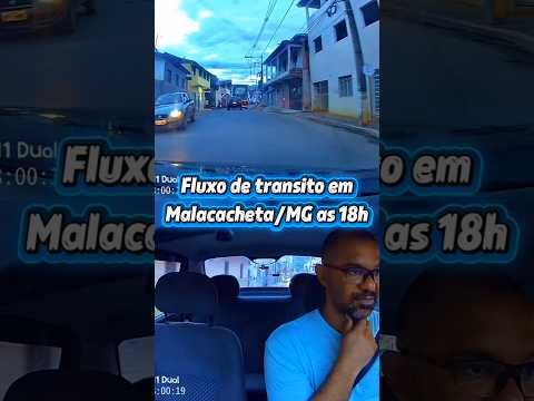 Fluxo de trânsito em Malacacheta MG às 18h: movimento pelas ruas no fim de tarde.