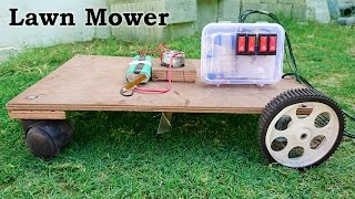 How to Make a Lawn Mower / Grass Cutter at Home