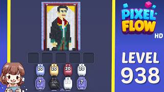 Pixel Flow Level 938 Solution Walkthrough