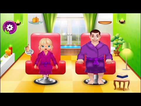 Make up Spa Salon – Daddy’s makeover for Girls Video