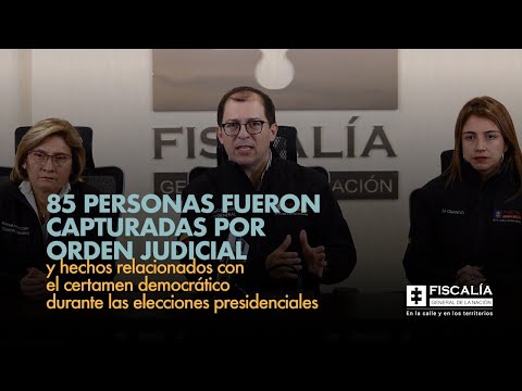 Fiscal Francisco Barbosa: 85 personas capturadas por orden judicial