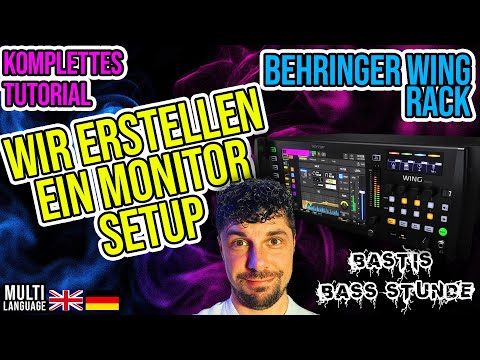 Basti's Bass Hour: Setting up a Behringer WING RACK monitor setup - Complete tutorial for 8 in-ea...
