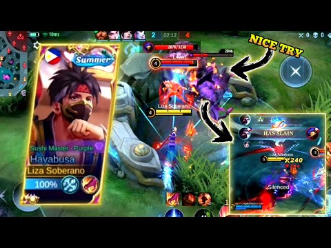 PROPER WAY TO USE HAYABUSA JUNGLER IN MYTHIC TIER | HAYABUSA NO MERCY GAMEPLAY!! - MLBB
