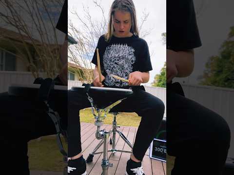 300 BPM SINGLE STROKE PRACTICE #shorts #drums #practice #male