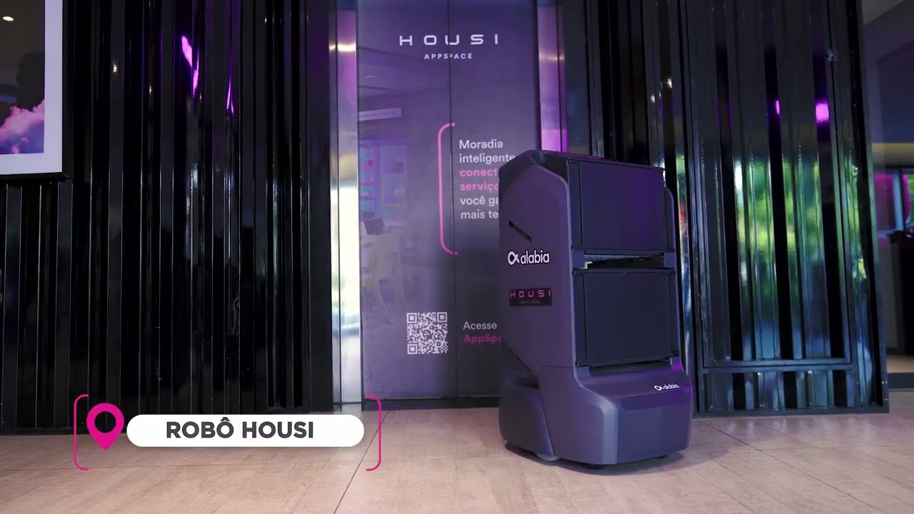 Robô autônomo no serviço de quarto - Housi