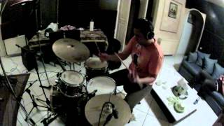 drums recording, Studio session having fun with alexios antonopoulos
