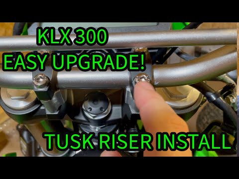 Tusk 30mm Handle Bar Risers | 2024 KLX 300 | Easy Upgrade