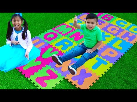 ABC Song | Wendy & Liam Pretend Play Learning Alphabet with Nursery Rhyme Songs Video