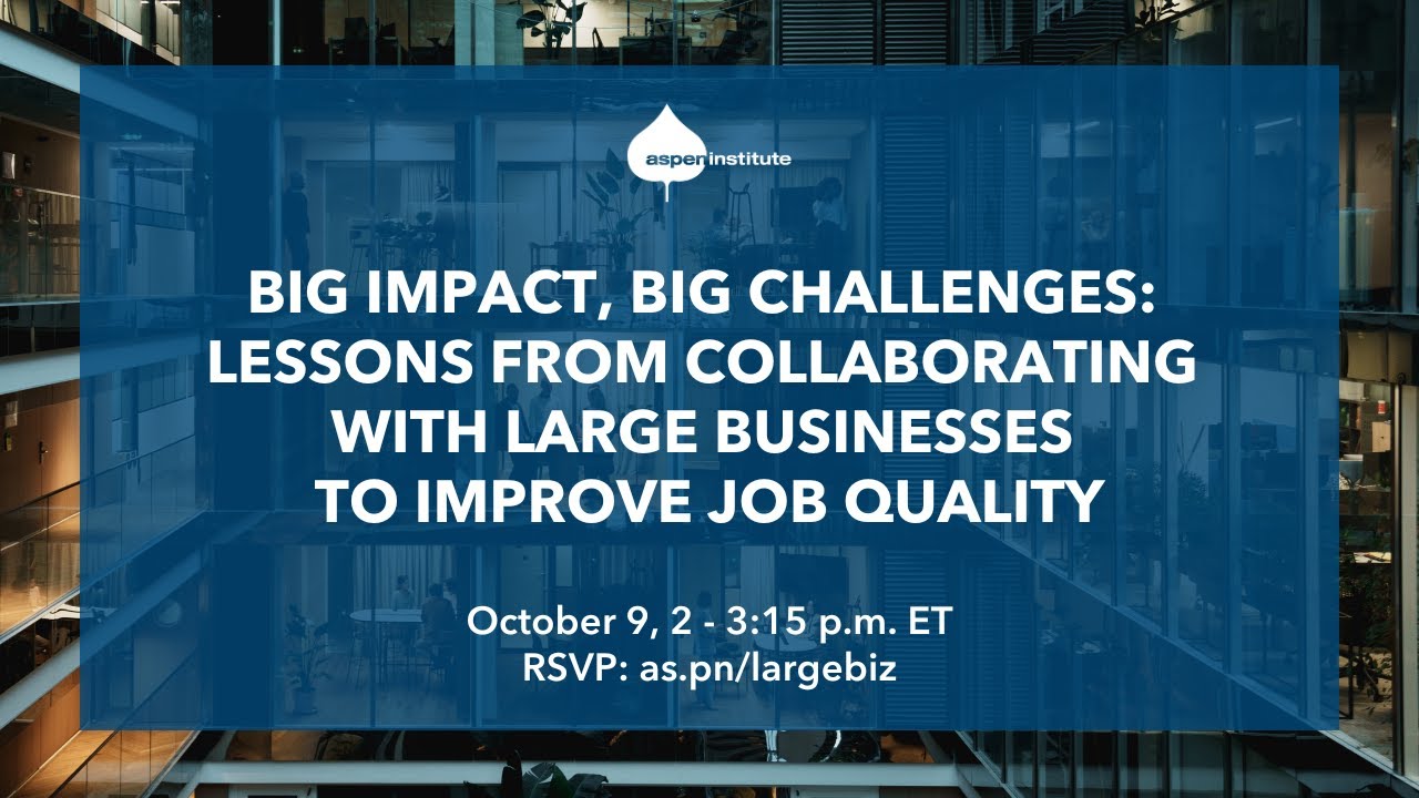 Big Impact, Big Challenges: Lessons from Collaborating with Large Businesses to Improve Job Quality