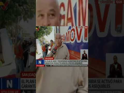 En San Joaquín del estado Carabobo, se activo el Plan Amor y Prosperidad Alimentaria  #venezuela🇻🇪