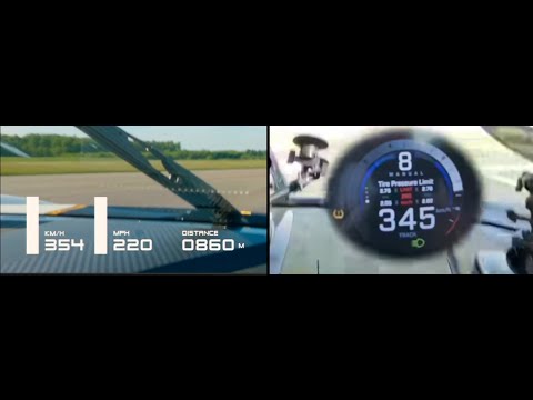 Koenigsegg Regera vs Jesko Absolut 0-346 km/h Acceleration Comparison 