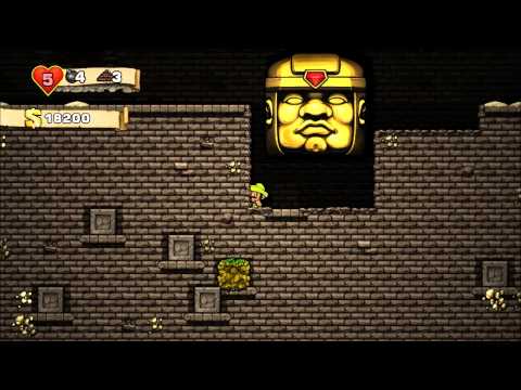 Spelunky- How to beat Olmec the easy way!