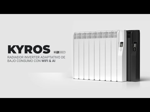 Radiador eléctrico de bajo consumo Rointe Kyros WiFi con sistema Inverter Adaptativo