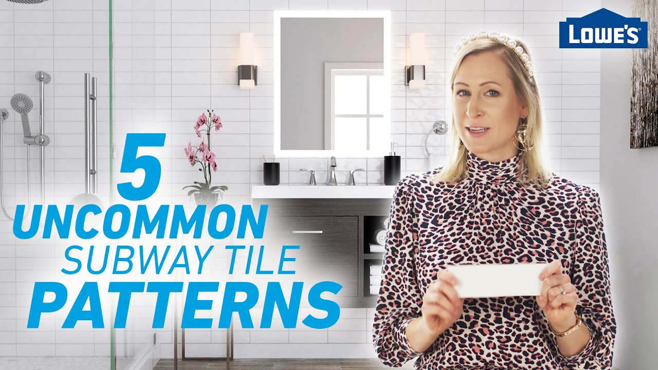 5 Uncommon Subway Tile Patterns /// Lowe's Design Basics
