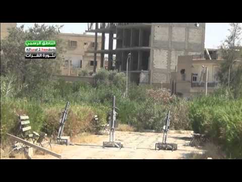 استهداف مدفعية الجبل بصواريخ محلية الصنع من قبل لواء جند الرحمن في دير الزور