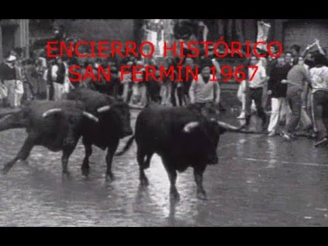 San Fermín encierro historical footage