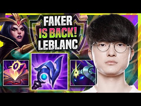FAKER TRIES HIS ICONIC LEBLANC IN EUW SOLOQ! - T1 Faker Plays Leblanc MID vs Akshan!