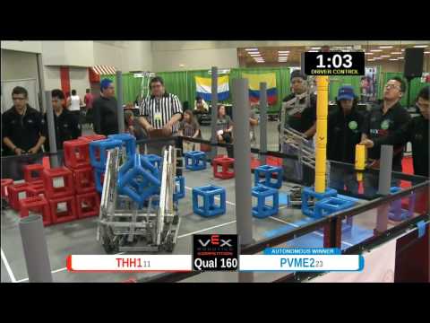 2015 VEXU Q160 - THH1 vs PVME2 - 52 to 47-Division Div-VEX U-VEX Worlds 2015