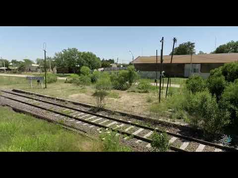 Video aéreo en la Parada Esperanza de ferrocarril, departamento de Paysandú M3 15586 7