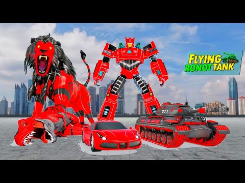 Army Tank Lion Robot Car Transform Game - Android Gameplay