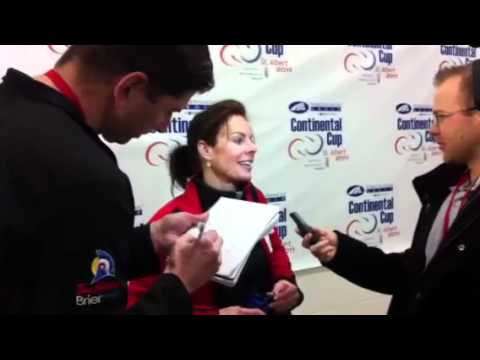 2011 Continental Cup of Curling: Cheryl Bernard Media Scrum