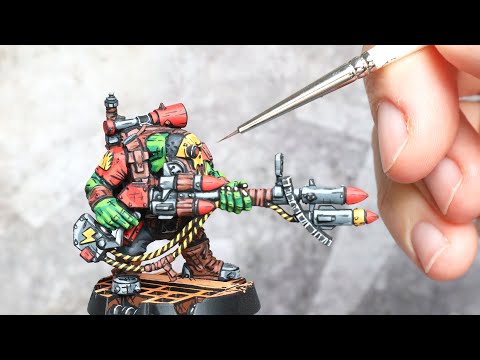 [Timelapse] Comic book style Rokkit Boy from the Ork Kommandos