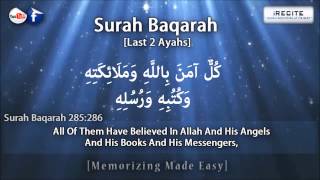 Surah Baqarah Last 2 Verses - Sheikh Ziyad Patel  