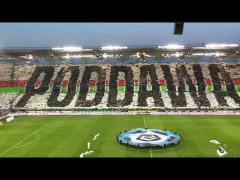 Legia - Lech, oprawa Nie poddawaj się!