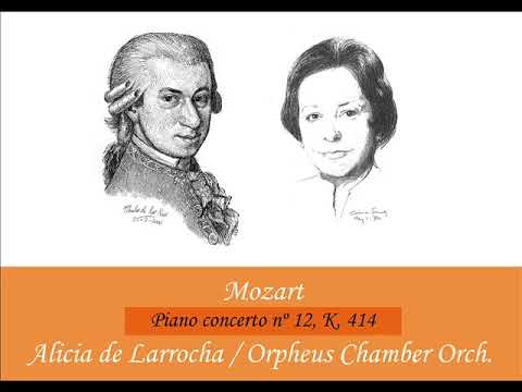Mozart Piano concerto nº 12, K  414   Alicia de Larrocha (LIVE 1987)