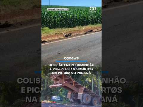 colisão na PR-082 deixar 3 v1t1mas em Lunardelli - PR crédito: jornalparanacentro