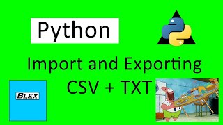 Python: Importing and Exporting Files (CSV, TXT)