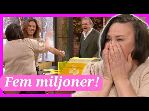 Tårarna i Nyhetsmorgon – Ann-Charlotte vinner fem miljoner på Triss