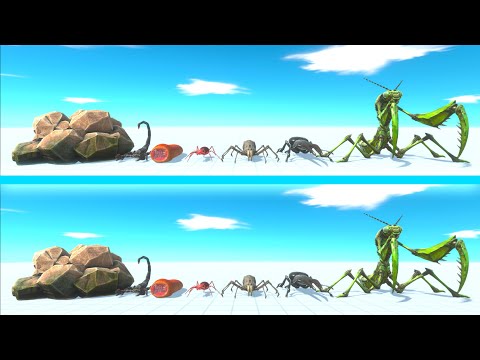 GIANT INVERTEBRATES Team vs GIANT INVERTEBRATES Team - Animal Revolt Battle Simulator ARBS