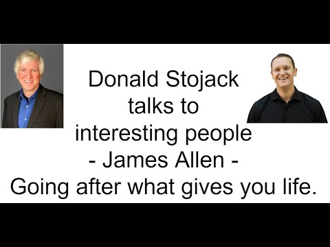 Donald Stojack talks with James Allen