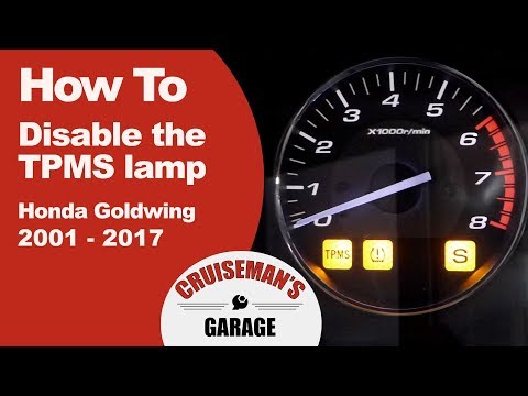 How To Disable Honda Goldwing TPMS Lamp | CruisemansGarage.com