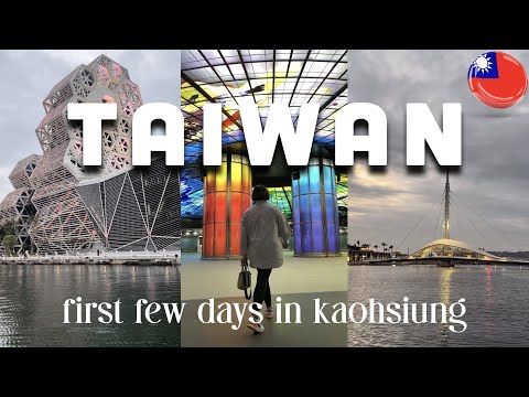 diário em vídeo de taiwan 2023 (parte 1) 🇹🇼 viagem a kaohsiung, comida taiwanesa e cruzeiro no rio de amor