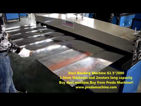 Duct beading machine 1 5mm 2000mm