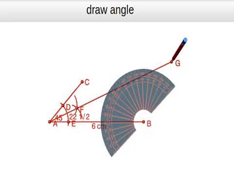 Draw triangle ABC with AB=6 cm A=22 1/2 degree B=67 1/2 degree