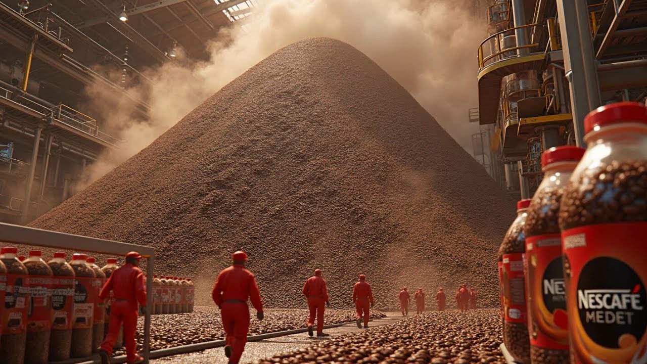 ☕ How Instant Coffee Is Made | From Bean to Powder