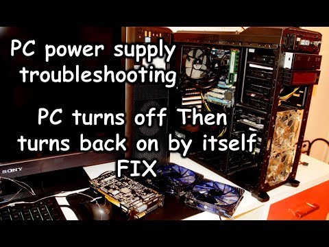 Computer randomly shuts down and turns back on by itself - How to diagnose a faulty PC power supply Video